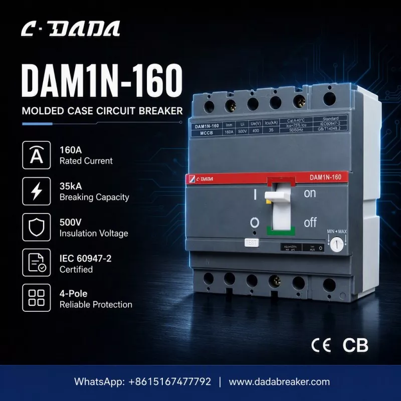 Proteksi Presisi kanggo Jaringan Industri: C·DADA DAM1N-160 MCCB