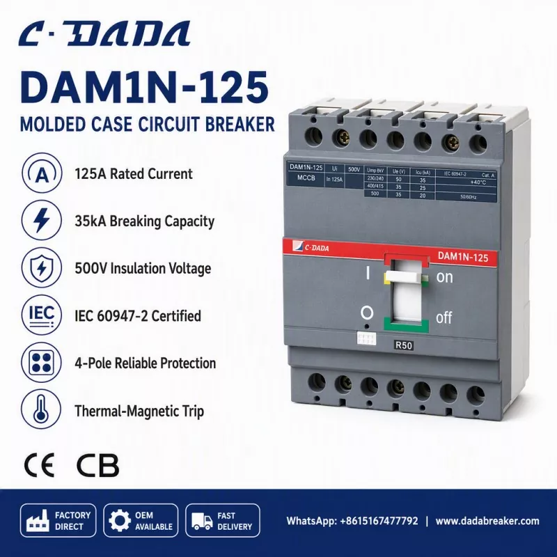 Njamin Integritas Sub-Distribusi: Solusi MCCB C·DADA DAM1N-125