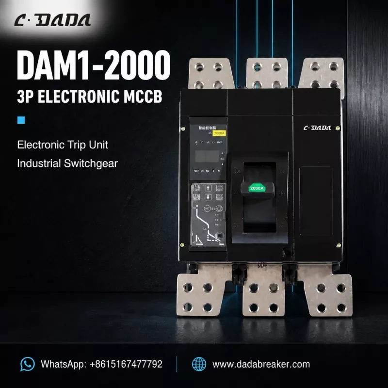 DAM1-2000 3P Elektronik MCCB kanggo Industrial Switchgear | C·DADA Electric